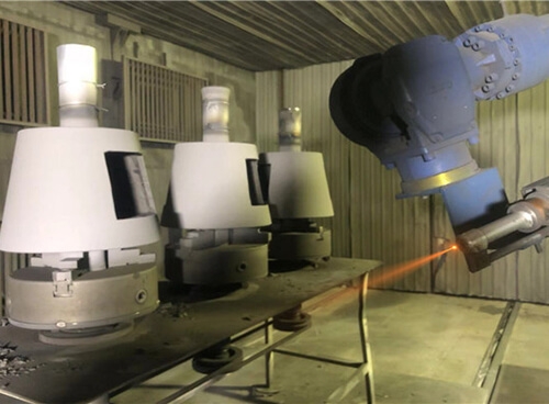 電機轉子磨損熱噴塗修複