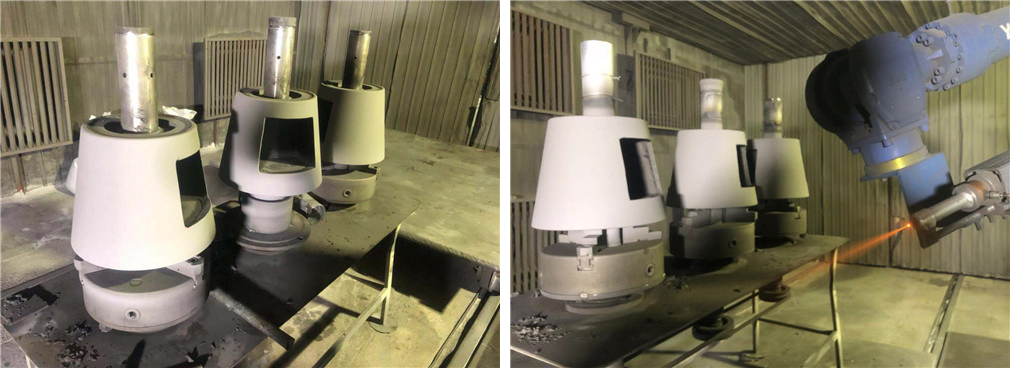 山東某科技公司轉子表麵熱噴塗強化修複 山東某科技公司轉子表麵熱噴塗強化修複