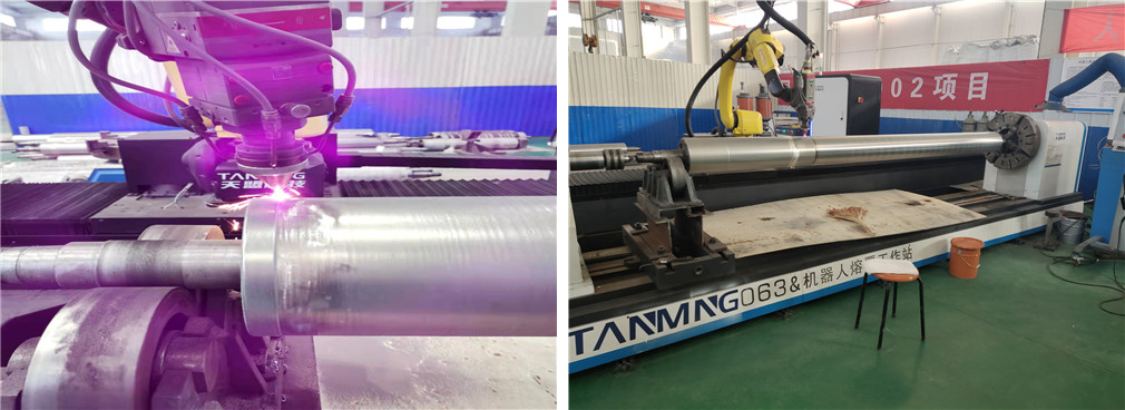 濰坊某紙業公司導輥表麵激光熔覆修複強化 濰坊某紙業公司導輥表麵激光熔覆修複強化