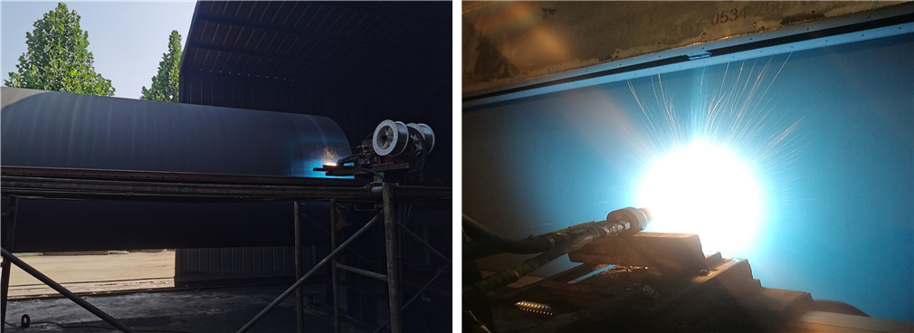 河南某造紙廠烘缸表麵電弧噴塗鎳鋁合金塗層 河南某造紙廠烘缸表麵電弧噴塗鎳鋁合金塗層